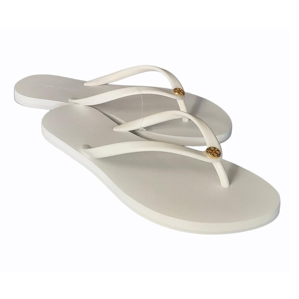 Tory Burch Women's Chelsea Flip Flop Sandals, Optic White, US 9